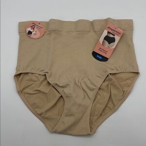 Shapermint Essentials All Day Every Day Mid-Waisted Shaper Panty in Chai XL/XXL